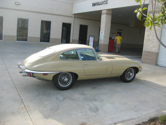 Seller of Classic Cars  1969 Jaguar EType Ascot Fawn/Beige