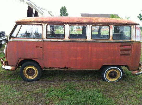 1964 Volkswagen Bus/Vanagon (RED/WHITE/sandal wood)