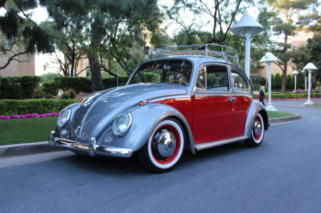 1966 Volkswagen Beetle - Classic (GREY/RED/Red)