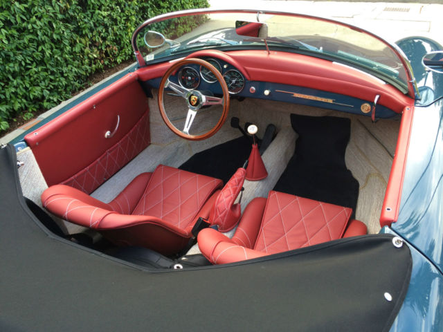 1957 Porsche 356 (Aquamarine (authentic 1957)/Red (authentic 1957))