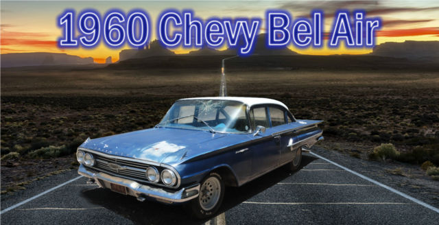 1960 Chevrolet Bel Air/150/210 (Blue with white top/Blue)