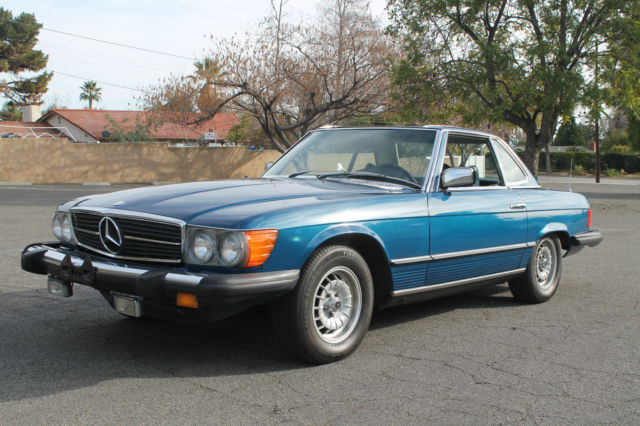 1976 Mercedes-Benz SL-Class (Blue/Blue)