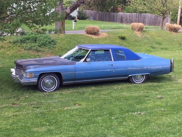 1974 Cadillac DeVille (Blue/Blue)