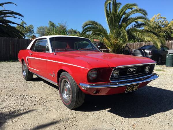 1968 Ford Mustang (Red/Red)