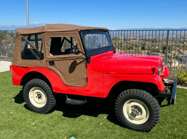 1964 Jeep CJ (Red/Aqua and White)