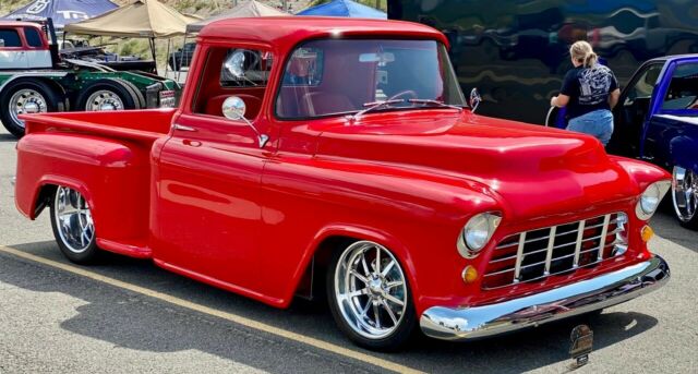 1955 Chevrolet 3100 Restomod Protouring (Red/Tan)