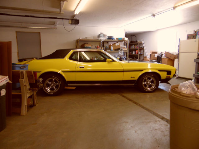 1971 Ford Mustang (YELLOW AND BLACK/Black)