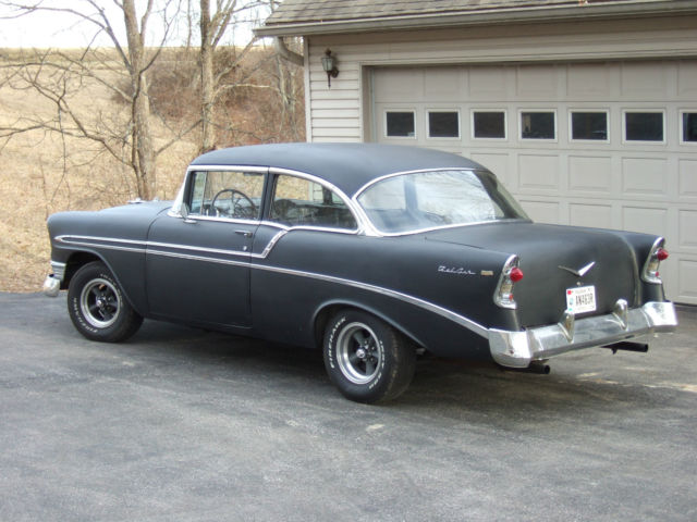 1956 Chevrolet Bel Air/150/210 (satin black/Black)