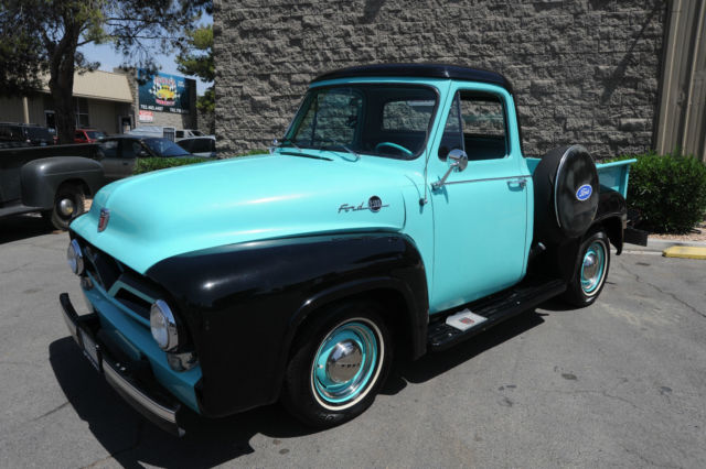 1955 Ford F-100 (Teal and Black/Black and Teal)
