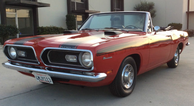1969 Plymouth Barracuda (Red/Black and red)