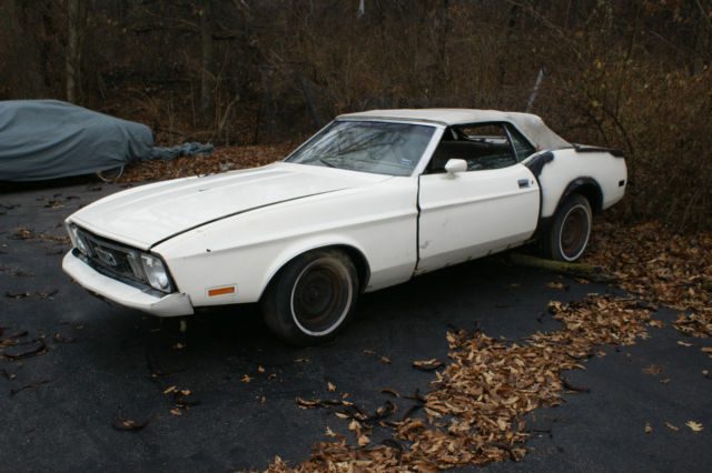 1973 Ford Mustang (White/White)
