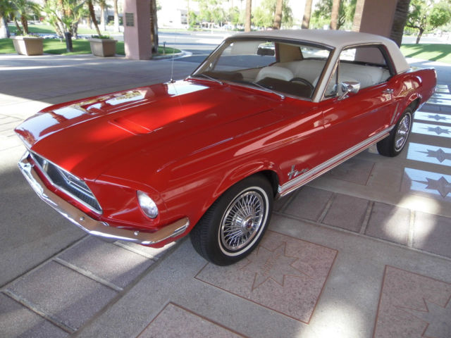 1968 Ford Mustang (Red and  White/Bladk & White)