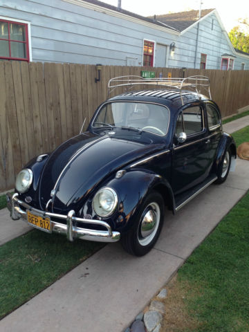 1958 Volkswagen Beetle - Classic (Blue/Tan)