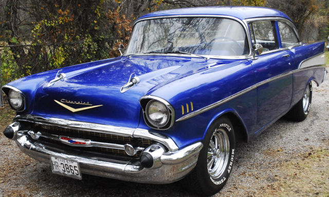 1957 Chevrolet Bel Air/150/210 (Viper Blue/Blue/Grey)