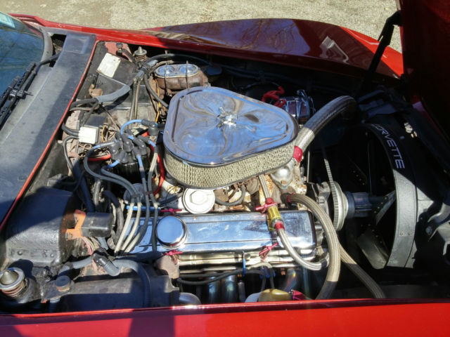 1974 Chevrolet Corvette (Burgundy/Black)