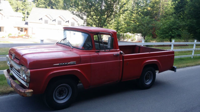 1960 Ford F-250 (Red/Red)