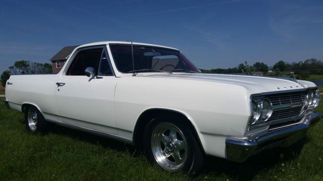1965 Chevrolet El Camino (White/Red Leather)