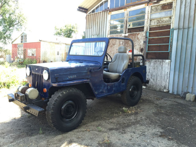 1950 Willys CJ3A (Blue patina/black and grey)