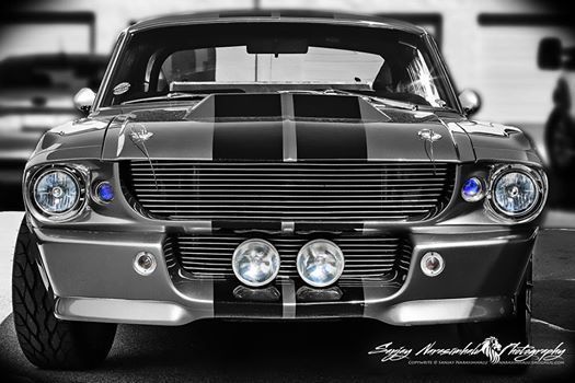 1967 Ford Mustang (Grey with Black Stripes/Black)