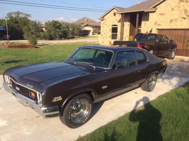1973 Chevrolet Nova (Charcoal gray/Black)