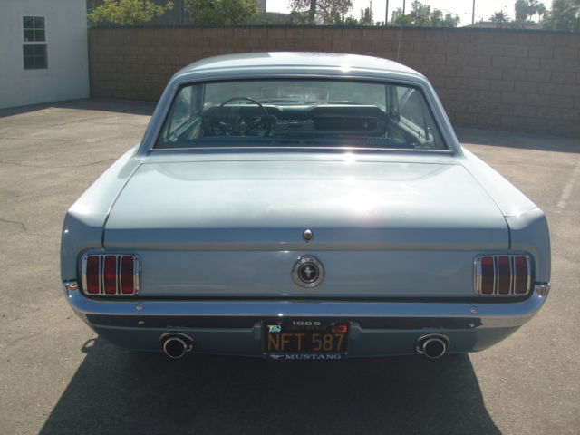 1965 Ford mustang silver blue #7