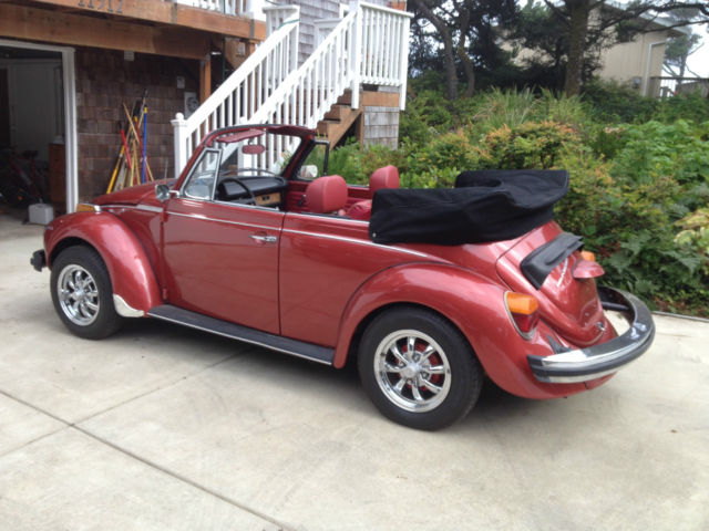 1979 Volkswagen Beetle - Classic (INDIANA RED METALLIC #LA3V/RED WITH GOLD PIPING)