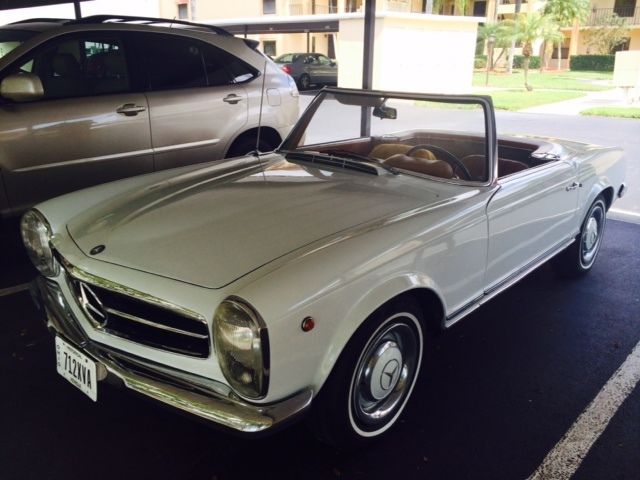 1966 Mercedes-Benz SL-Class (White/Tan)