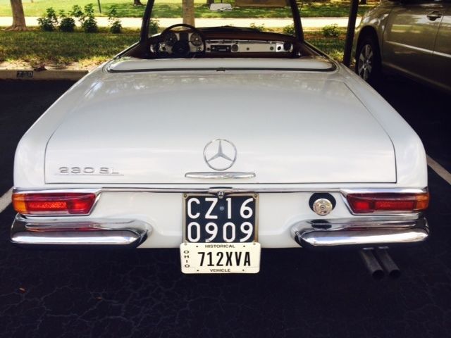 1966 Mercedes-Benz SL-Class (White/Tan)