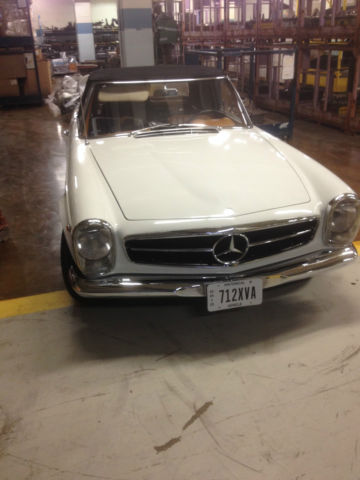 1966 Mercedes-Benz SL-Class (White/Tan)