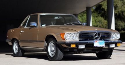 1979 Mercedes-Benz SL-Class (Gold metallic/Brown)