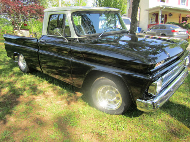 1966 Chevrolet C-10 (Black with Cream White Top/Tan)