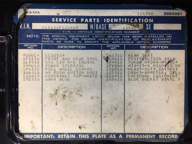 1972 Chevrolet Blazer (Black/Black)