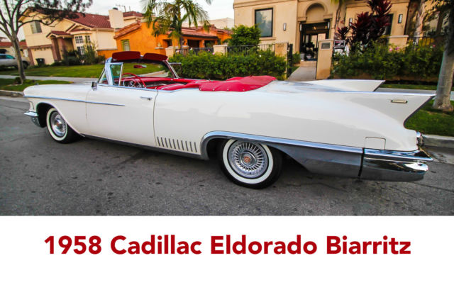 1958 Cadillac Eldorado (Olympic White/Red)