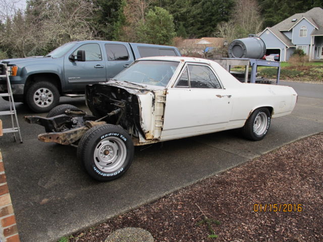 1970 Chevrolet El Camino (White/Black)