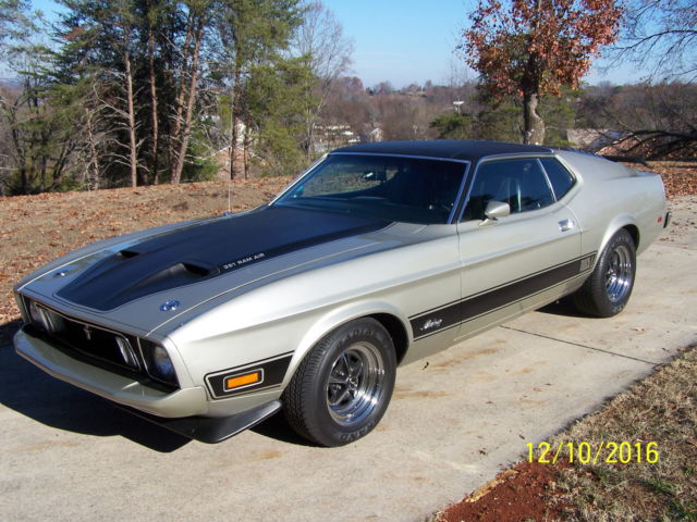 Seller of Classic Cars - 1973 Ford Mustang (LIGHT PEWTER METALLIC/BLACK ...