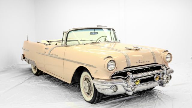 1956 Pontiac Star Chief (Camelia Pink/Blk / White)