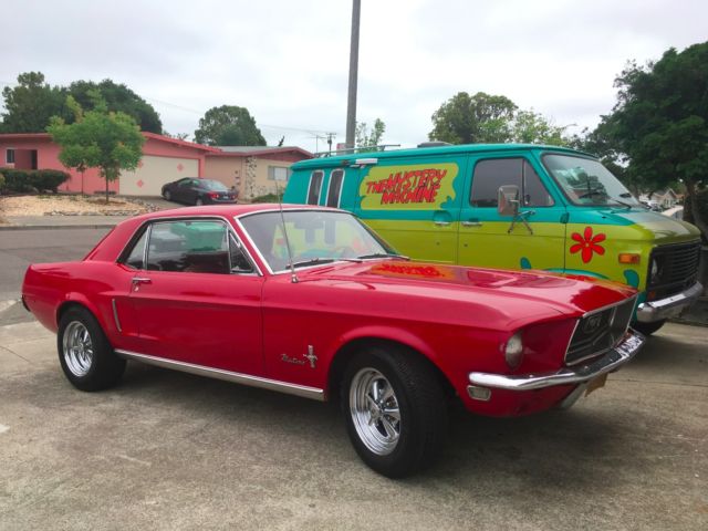 1968 Ford Mustang (CANDY APPLE RED  CODE T/Red)