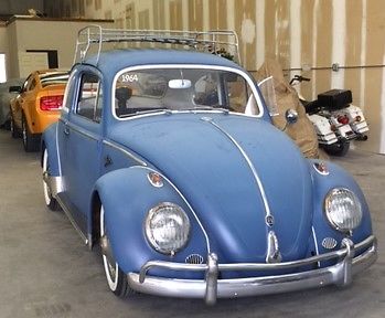 1964 Volkswagen Beetle - Classic (Blue/Burgundy)