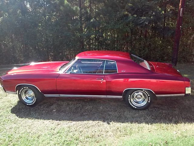 1972 Chevrolet Monte Carlo (CANDY BRANDYWINE/RED WINE OSTRICH AND LEATHER)
