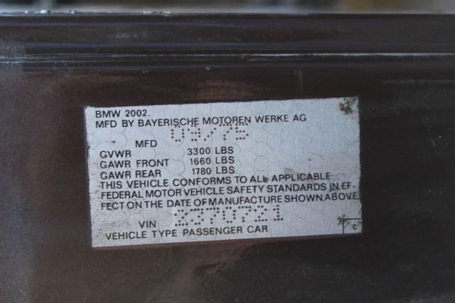 1975 BMW 2002 (Sienabraun Metallic/Tan)