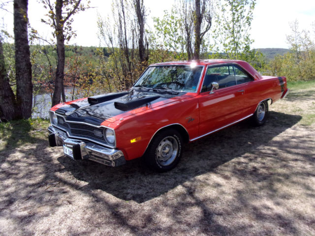 1974 Dodge Dart (Hemi Orange & Black/Black with orange piping.)