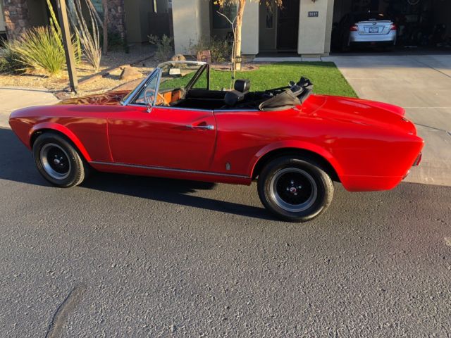 1978 Fiat 124 Spider (Red/Black)