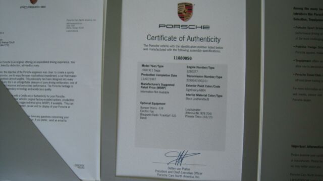 1968 Porsche 911 (--/--)