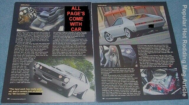 1970 AMC AMX (Silver & BlackShadowMask/Black-CarbonFiber&C.F.Vinyl)