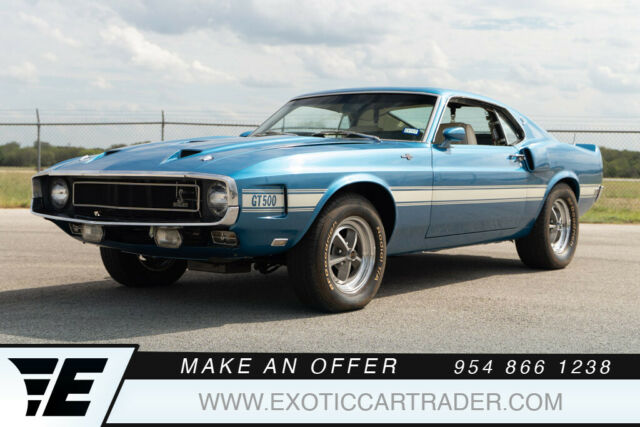 1969 Ford Shelby GT500 (Acapulco Blue/White Clarion/ Corinthian)