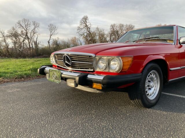 1978 Mercedes-Benz SL-Class (Red/Bamboo Leather)