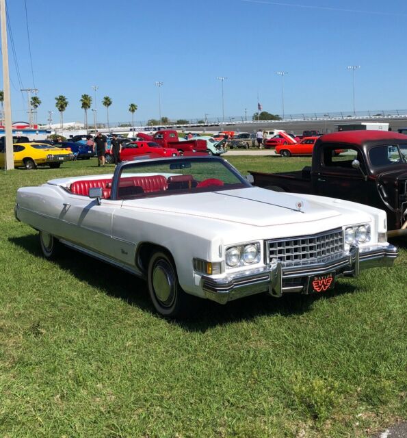 1973 Cadillac Eldorado (White/Gray)